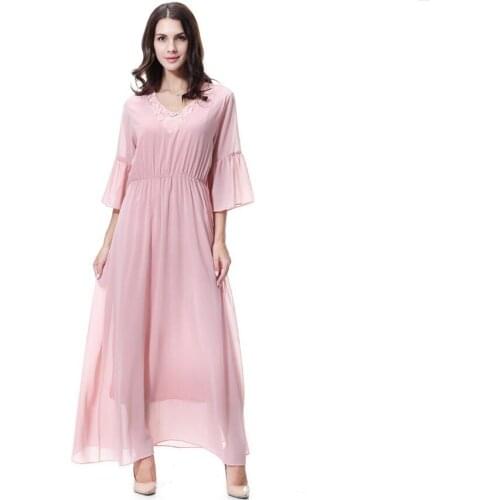 Robe hijab pour djelaba femme long dress muslim women dresses kimono abaya dubai baju melayu vestidos marroquies orientale islam