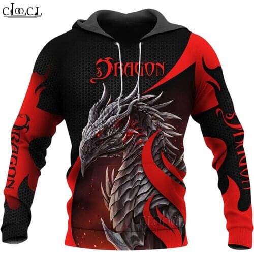 HX Newest Popular Tattoo and Dungeon Dragon 3D Print Men Women Tracksuit Pullover Fashion Casual Autumn Hoodies Drop Shipping
