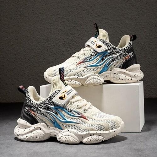 2021 Brand Kids Sneakers Boys Basket Lightweight Shoes Outdoor Mesh Sports Running Shoes Children Walking Shoes For Girls Tenis