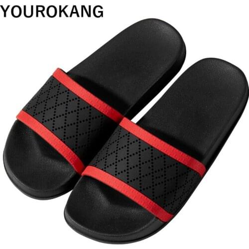 Summer Men Shoes Casual Men Home Slippers Indoor Floor Unisex Couple Shoes Soft Bedroom Bathroom Male Slippers Flip Flops 2020