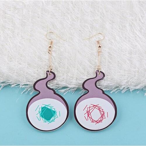 Anime Toilet-Bound Hanako-kun Cute Earrings Cosplay Props Yugi Amane Earring Ear Stud Costume Accessories