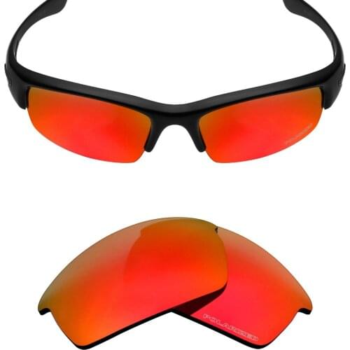 Mryok+ POLARIZED Resist SeaWater Replacement Lenses for Oakley Bottlecap Sunglasses Fire Red