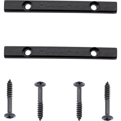 Musiclily Brass Guitar String Guides, Black (2 Pieces)