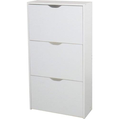 Higogmbh shoe cabinet with 3 fold shoe rack for hallway entryway for 12-18 couple shoes