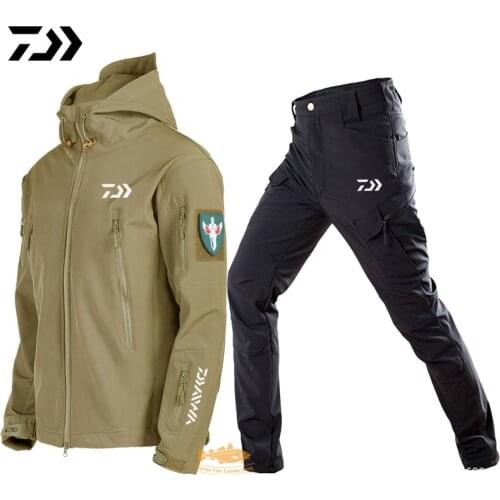Autumn winter New Daiwa Fishing Clothing Waterproof Windproof Warm Man Outdoor Fishing Jackets Softshell DAIWA Fishing Clothes