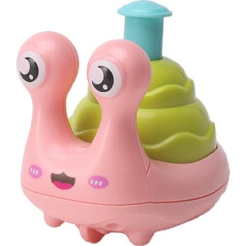 Lovely Car Toy Running Snail Easy to Play Plastic Cartoon Pull Back Vehicle Toy for Children Gift