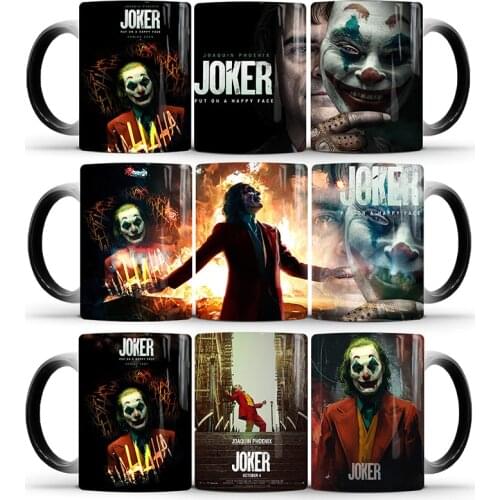 Dropshipping 1Pcs New 350ml Joker Colored Mug Ceramic American and European Coffee Cup