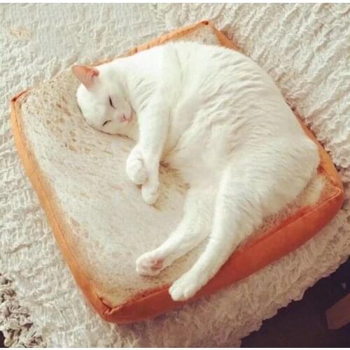 5 Style Cat Bed Removable Design Dog Kennel Pet Toast Bread Cat Dog Mats Soft Bed Rug Cushion Wash Sofa Small Dog Beds