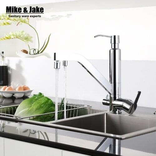 3 function kitchen faucet with water filter Torneira Cozinha Faucets 3 In1 Kitchen Faucet with soap dispenser Three Way sink Tap