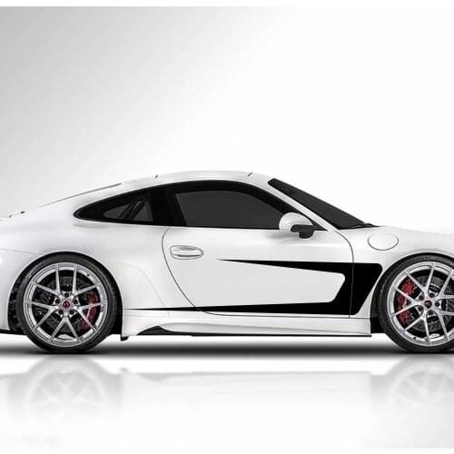 Funny Car Sticker Car Side Body Stripe Decal Auto Racing Sports Styling Sticker Vinyl Film Car Styling Tuning Accessories 2pcs