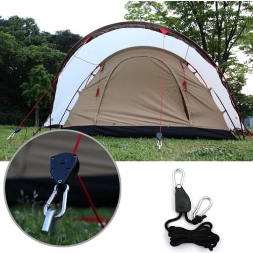 1PCS Outdoor Camping Pulley Adjustment Rope Buckle Tent Canopy Rope Camping Wind Rope Stop Buckle
