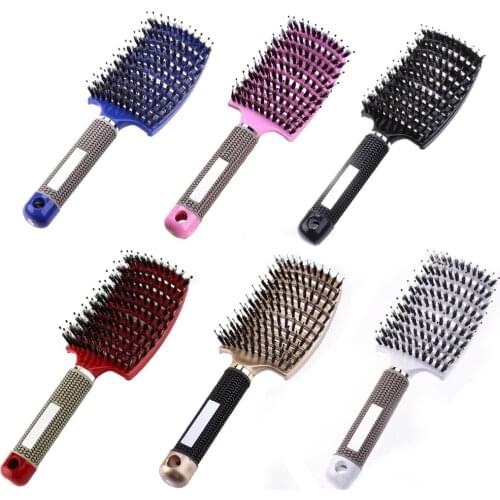 2Pcs Hair Comb Anti Klit Haarborstel Scalp Massage Comb Nylon Women Detangle Hair Brush for Salon Hairdressing Styling Tools