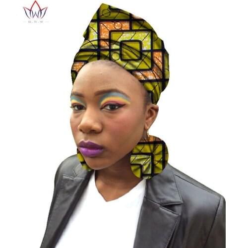 2020 African Earrings Ankara Earring Set African Earrings & Matching Headtie Ankara Wax Fabric 100% Cotton Africa Earrings WYB74