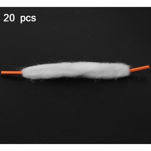 20x Prebuilt Wire Coil Threads Organic Vape Cotton Strip Shoelace