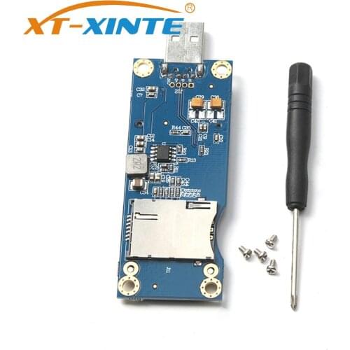 XT-XINTE Mini PCI-E Wireless WWAN to USB 2.0 Adapter Card with SIM Card Slot for WWAN/LTE Module 3G/4G for HUAWEI EM730