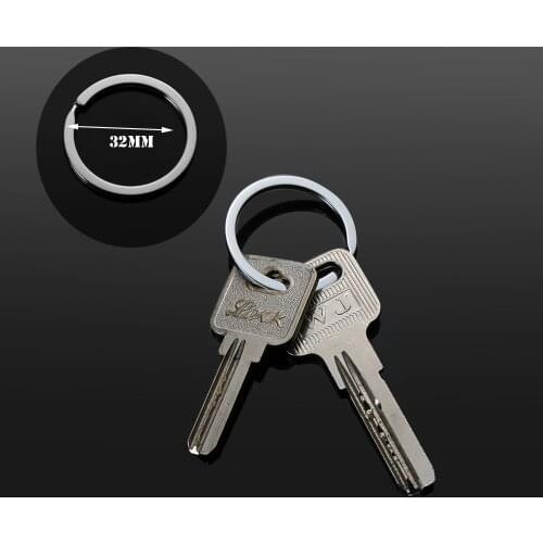 10PCS/Set Split Key Ring Stainless Steel Chain Loop Pocket Photo Clasps Connectors Desk Sets School Stationery Office Supplies