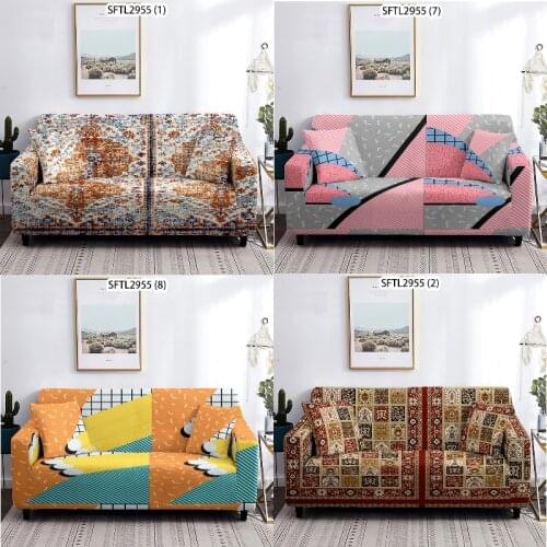Geometric stripes sofa cover elastic cover sofa decorative sectional sofa covers sofa cover l shape couch cover waterproof sofa