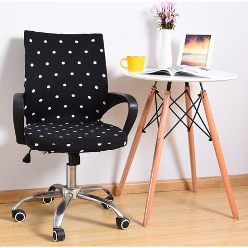 Office Chair Cover Spandex Slipcover S/M/L Armchair Cover Rotating Chair Elastic Seat Cover fundas sillas comedor elastica