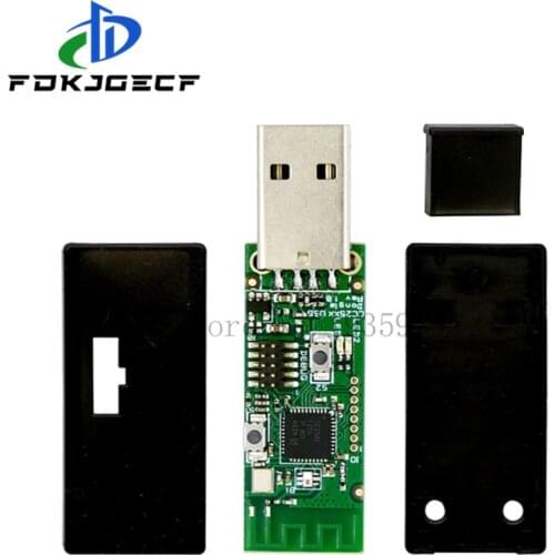 Black shell of Wireless Zigbee CC2531 CC2540 Sniffer Board Packet Protocol Analyzer USB Interface Dongle Capture Packet Module