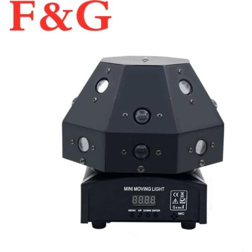 F&GFast shipping RGB stepless moving head stage effect laser light for dj disco dmx control beam work with smoke machine spot wa
