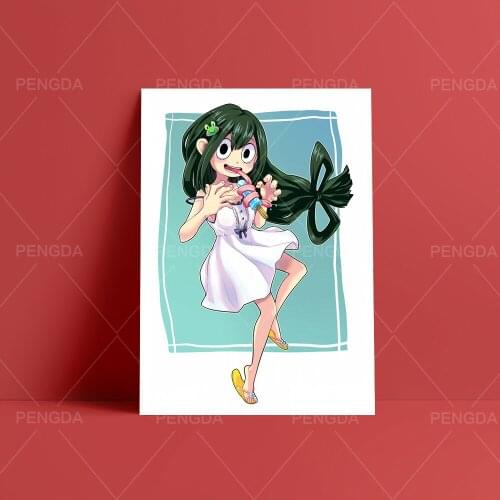 Canvas HD Prints My Hero Academia Painting Wall Art Kawaii Girl Poster Home Decor Anime Role Modular Pictures For Living Room