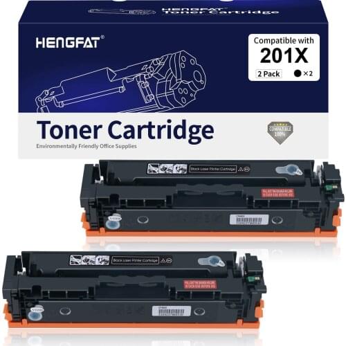 HENGFAT 2Pieces Toner Cartridge Replacement for HP 201X 201A High Yield use in LASEJET M252dw M252n M277dw M277n M274n Printer