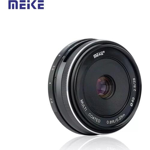 Meike 28mm F2.8 Manual Focusing Lens Metal Body Multi Coated APS-C for Canon Nikon Sony Fujifilm Olympus Panasonic Lumix