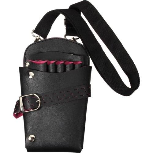 Fashion Pro Salon Leather Hairdressing Scissors Kit Bag Scissors Pockets Multifunction Hairstylist Holster Pouch Holder Tool