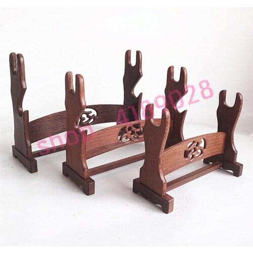 Natural chicken wing wood, decorative sword, solid wood support