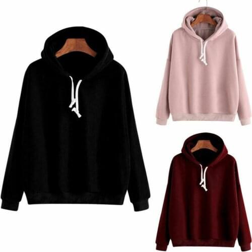 New Women Long Sleeve Hoodie Sweatshirt Fashion Jumper Hooded Pullover Shirt Tops Casual Streetwear