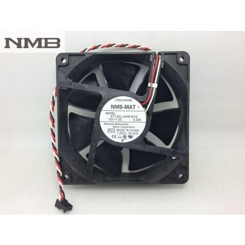 Original For NMB 4712KL-04W-B19 12032 double ball bearing fan 12CM ultra-durable fan