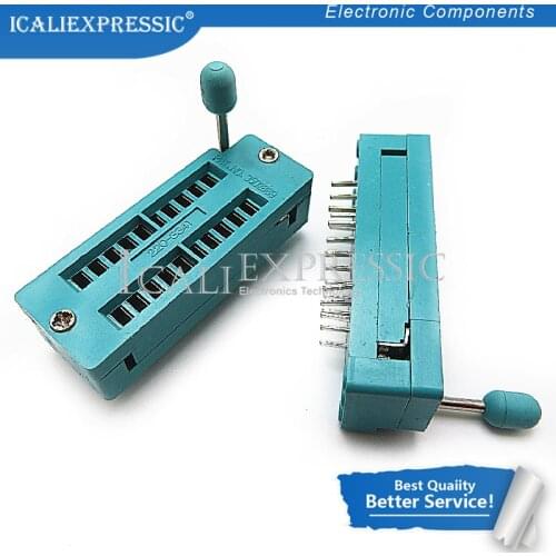 1PCS Imported the gold-plated IC test socket locking seat movable seat conversion Block programming Block DIP-16 16P DIP-20 20P