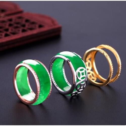 925 Sterling Silver Fit 18.6mm Rose Gold Plated Colors Oval Adjustable Ring Settings Blank/Base,Fit 18.6mm Glass Cabochons