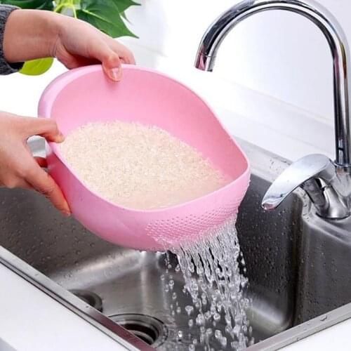 Kitchen Drain Basket Bowl Sink Filter Fruits Vegetables Wash Storage Basket Clean Colander Tool Rice Cleaner Kitchen Accessories