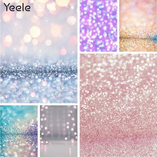 Yeele Wallpaper Glitter Family Photocall Bokeh Light Photography Backdrop Personalized Photographic Backgrounds For Photo Studio