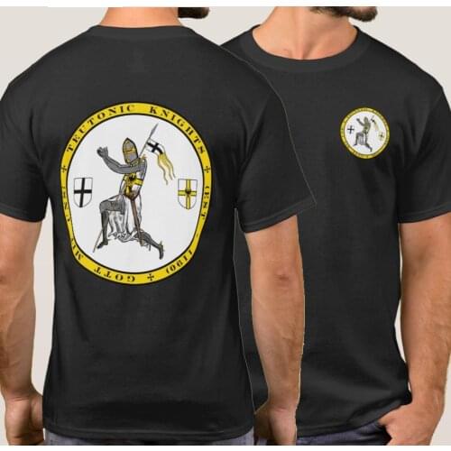 Holy Orders Coats of Arms and Teutonic Knight Praying T-Shirt. Summer Cotton Short Sleeve O-Neck Mens T Shirt New S-3XL