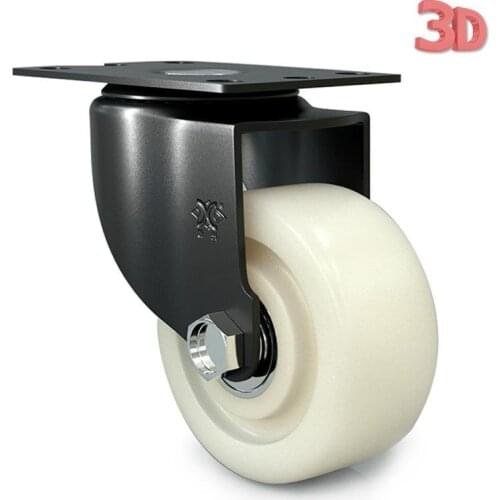 3-inch Pp Electrophoresis Double Axis Moving Wheel Freezer Toolbox Trolley Universal Silent Factory Direct