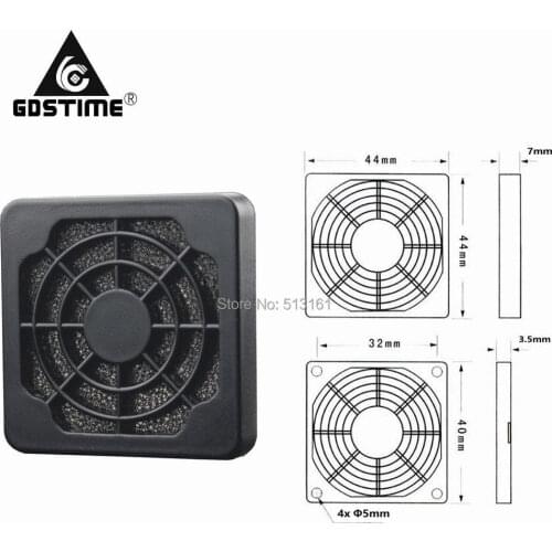 100 Pieces Gdstime 40mm 4cm Cleaning Fan Cover Case Fan Dust Filter Dustproof Screen PC Computer Case Mesh