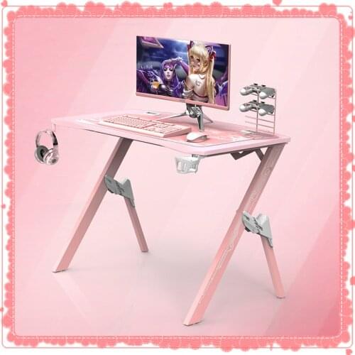 2021 pink game table 110X60X76cm game table game desktop computer table carbon fiber A leg waterproof game table