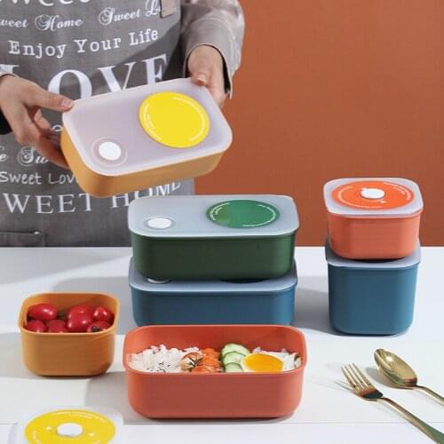 3/4Pcs Refrigerator Food Storage Container Set Fridge Box lid Multigrain Storage Kitchen Food Storage Box Microwave Plastic Box