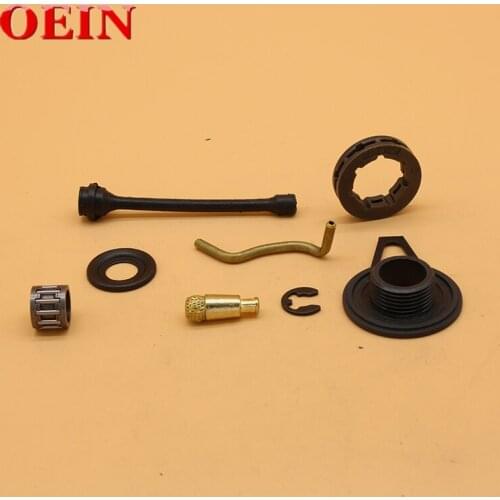 3/8"-7T Rim Sprocket Bearing Oil Pump Line Worm Gear Fit For Husqvarna 362 365 371 372 Gasoline Chainsaw Parts