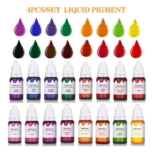 4Pcs/Lot DIY Lip Gloss Liquid Pigment Flavor Essence Oil Drop for Clear Lip Gloss Base Gel Lip Glaze Odorless Fragrance Essence