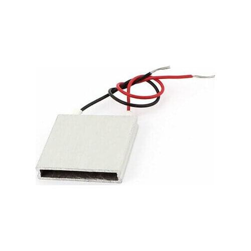 Aluminum PTC Heater Thermostat Heating Plate Constant Temperature 30x30x6mm 12V 60 Celsius