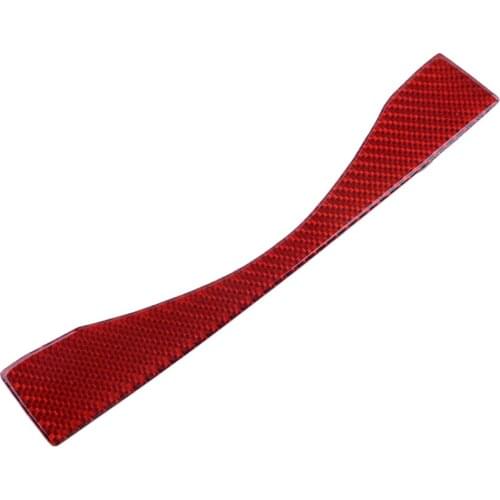 Car Red Carbon Fiber Multimedia Navigation Button Under Frame Cover Trim Fit For Nissan 370Z 2009-2015 2016 2017 2018 2019 2020