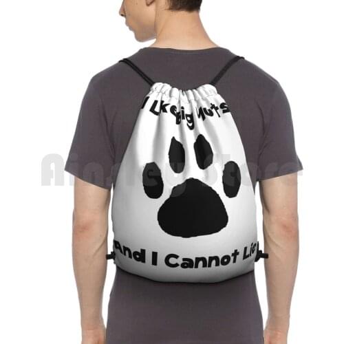 Big Mutts Backpack Drawstring Bags Gym Bag Waterproof Funny Humorous Dog Mutt Puppy Animal Mans Best Friend Rescue Big I