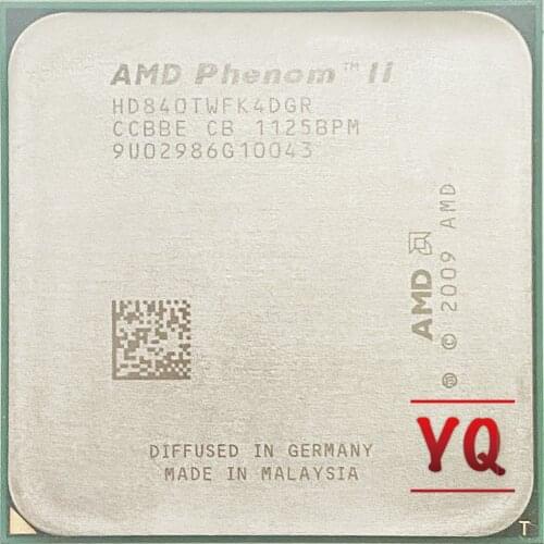 AMD Phenom II X4 840T 2.9 GHz Quad-Core CPU Processor HD840TWFK4DGR Socket AM3