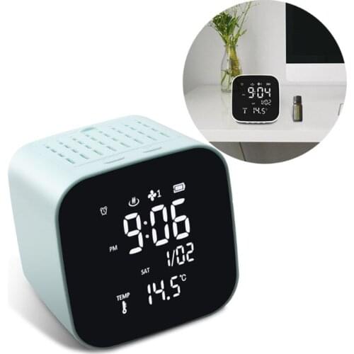 Electronic Clock Alarm Clock Perpetual Calendar Thermometer Air Purification Anhydrous Essential Oil Aroma Diffuser