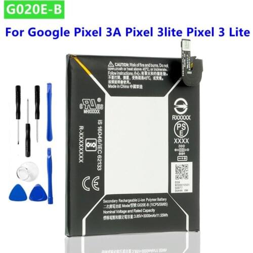 G020E-B Battery For Google Pixel 3A Pixel 3lite Pixel 3 Lite Authenic Rechargeable Battery GO2OE-B 3000mAh+ Tools