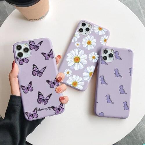 Luxury Flower Butterfly Case For iPhone12 Pro 12mini Max XR X XS Max SE 2020 7 8 6 S Plus 5 Couqe For iPhone 11 Pro Max TPU Back