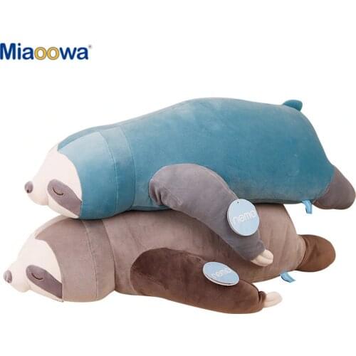 65-100CM Soft Simulation New Cute Stuffed Sloth Toy Plush Sloths Soft Toy Animals Plushie Doll Pillow for Kids Birthday Gift